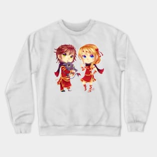 chibi Hiccup and Astrid Crewneck Sweatshirt